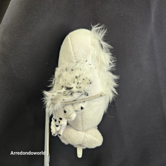 Harry Potter Owl Plush Hedwig Snow Owl 7" Stuffed Animal Good Condition - Picture 16 of 16